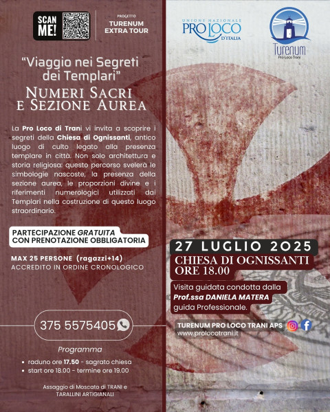 Viaggio nei Segreti dei Templari  Numeri Sacri e Sezione Aurea