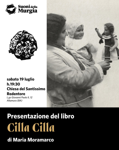 Suoni Murgia-Maria Moramarco "Cilla Cilla", libro e concerto