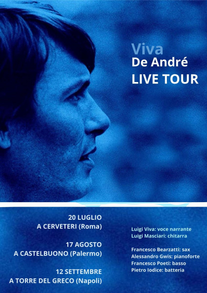 Viva de André: prosegue il tour che Ripropone le canzoni di de André in Chiave Jazz