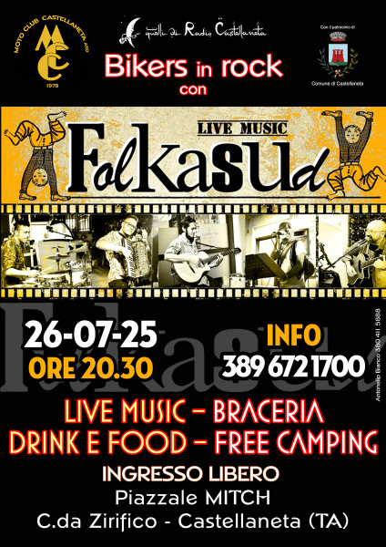 Bikers in Rock con i Folkasud