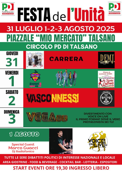 Festa De L'Unità 2025