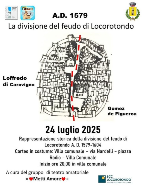 La divisione del feudo di Locorotondo A.D. 1579