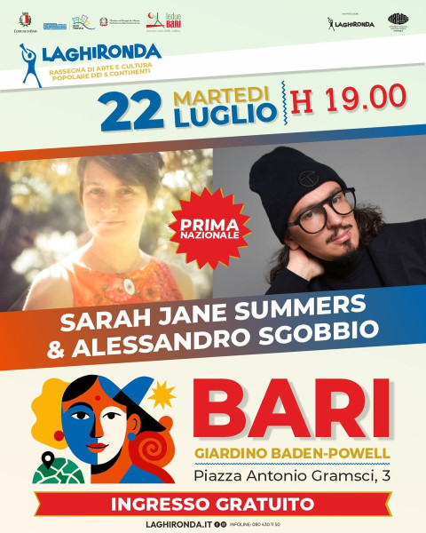 La Ghironda 2025 x Le Due Bari presenta Alessandro Sgobbio & Sarah Summers
