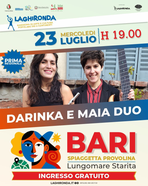 La Ghironda 2025 x Le Due Bari presenta Darinka & Maia Duo