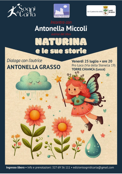 "Naturina e le sue storie": Presentazione del libro di Antonella Miccoli a Torre Chianca (Lecce)
