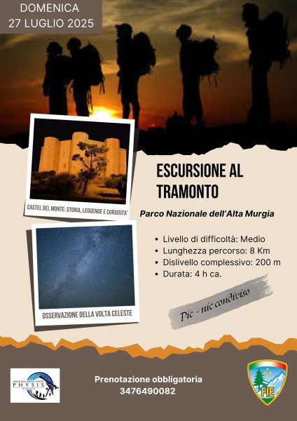 Escursione al tramonto - P. Naz. dell'Alta Murgia