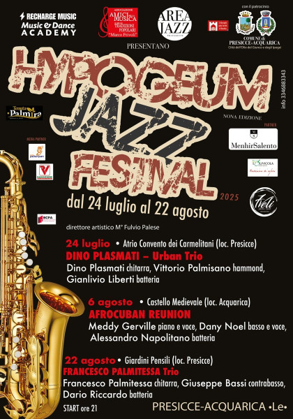 Urban Trio del chitarrista Dino Plasmati per Hypogeum Jazz Festival