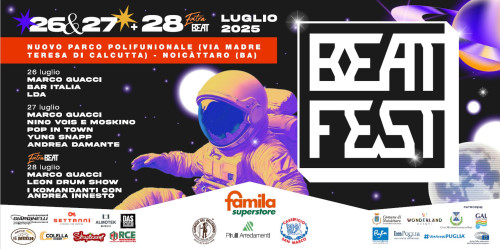Beat Fest 2025 - Tre giorni di concerti gratuiti con super ospiti Lda, Damante, Guacci e Innesto