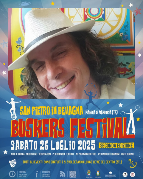 Anche la Cartomanzia Evolutiva del  Professor Mandala al "San Pietro in Bevagna BUSKERS FESTIVAL" di sabato 26 luglio, in pieno centro.