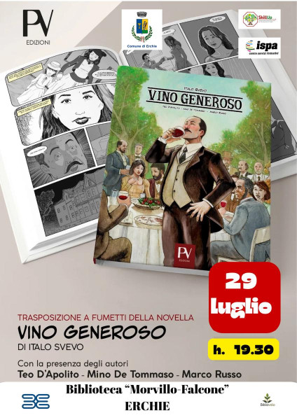 IL MIO PAESE E’ IO - TEO D’APOLITO E MINO DE TOMMASO  presentano la graphic novel Vino Generoso