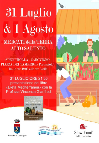 Presentazione libro Dieta Mediterranea ai Mercati della Terra Alto Salento