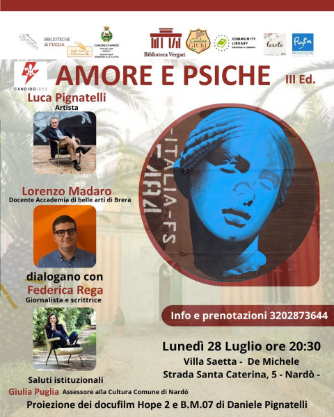 AMORE E PSICHE INCONTRA LUCA PIGNATELLI