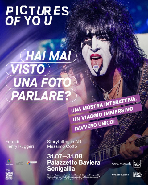 Da giovedì al 31 agosto a SENIGALLIA presso PALAZZETTO BAVIERA la mostra interattiva PICTURES OF YOU, un progetto di Henry Ruggeri e Rebel House