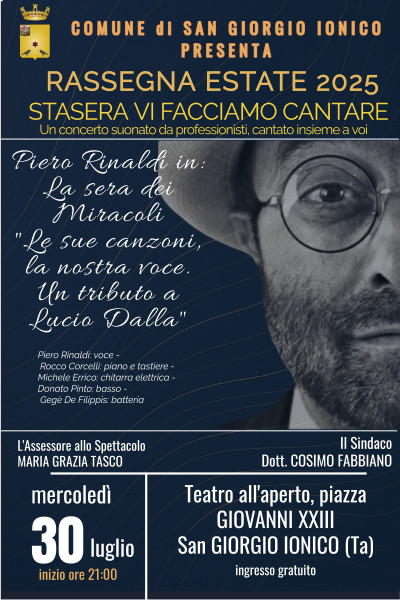 Stasera vi facciamo Cantare: Lucio Dalla