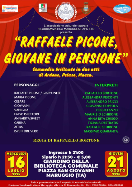 RAFFAELE PICONE, GIOVANE IN PENSIONE
