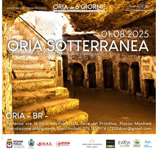 Oria sotterranea: cripte, frantoi e aree archeologiche sotterranee