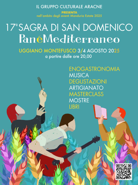 LA SAGRA DI SAN DOMENICO: un itinerario di cultura, enogastronomia, tradizioni, mostre, masterclass, libri, artigianato artistico, domenica 3 e lunedì 4 agosto a Uggiano Montefusco.