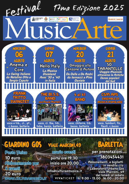 MusicArte 2025: 17ª Edizione - Emozioni live sotto le stelle di agosto!