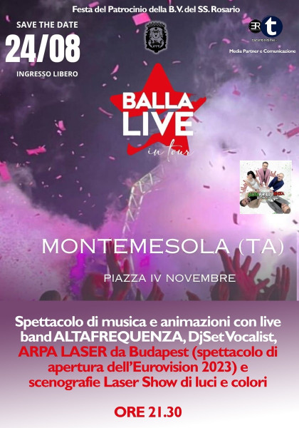 Balla Live, musica e Arpa Laser da Budapest (spettacolo di apertura Eurovision 2023)