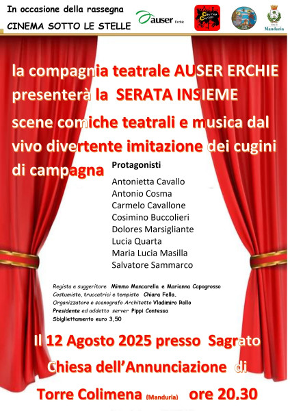 SERATA INSIEME Teatro , musica e molte risate