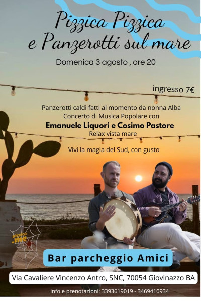 Pizzica e Panzerotti sul mare con Emanuele Liquori e Cosimo Pastore Live