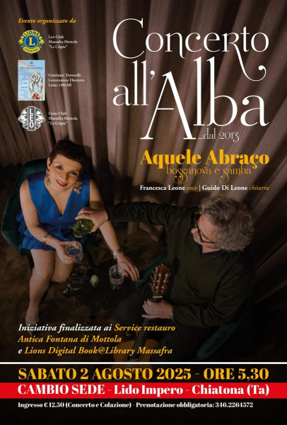 AQUELE ABRAÇO - CONCERTO ALL'ALBA