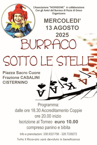 Burraco sotto le stelle