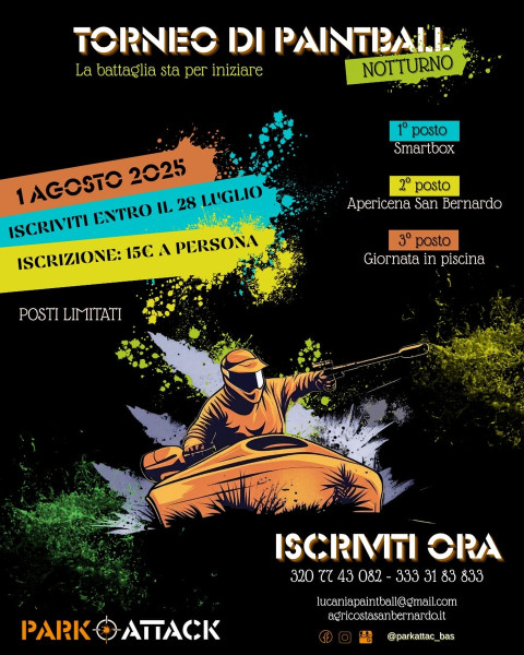 Torneo di PAINTBALL in notturna - 2ª edizione