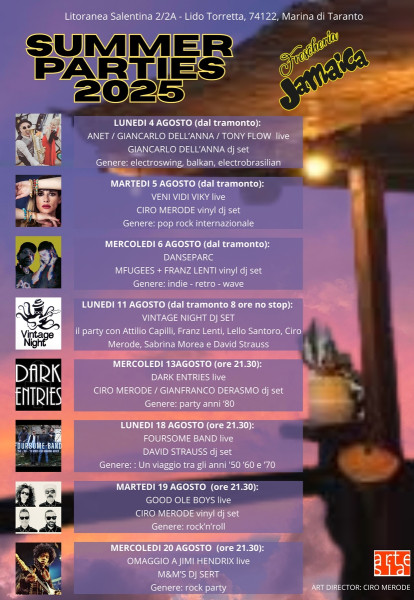 Inaugurazione / SUMMER PARTIES 2025