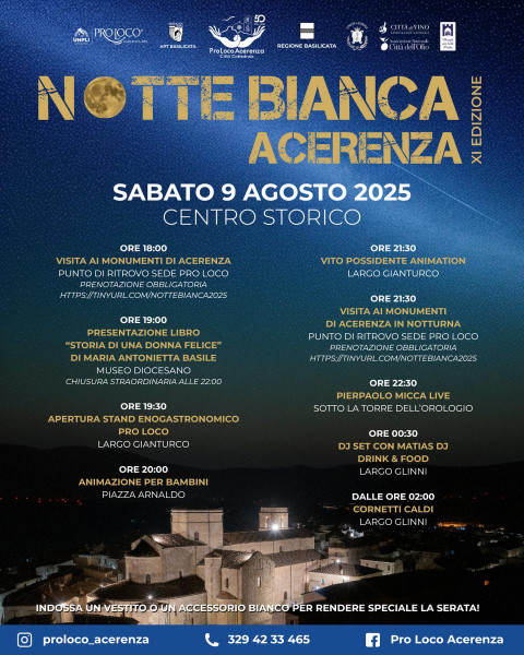 Notte Bianca 2025 Acerenza (PZ)