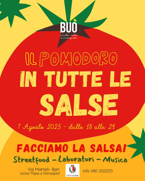 Il pomodoro in tutte le salse, Festa della salsa!