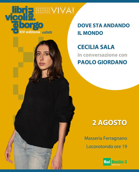 Cecilia Sala in conversazione con Paolo Giordano