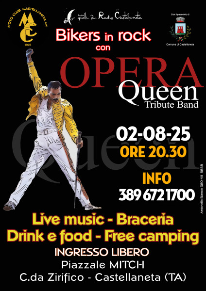 Bikers in Rock con gli "Opera" - Queen Tribute Band