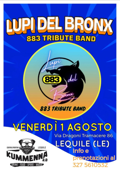 Lupi del Bronx  883 Tribute Band da Taranto live al Kummenna 2.0 Pub