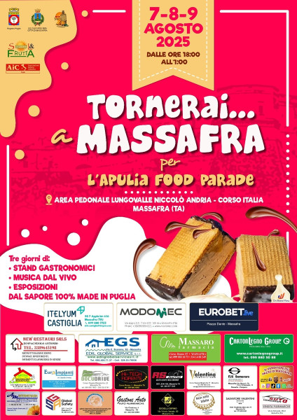 Tornerai ..... a Massafra per l'Apulia Food Parade