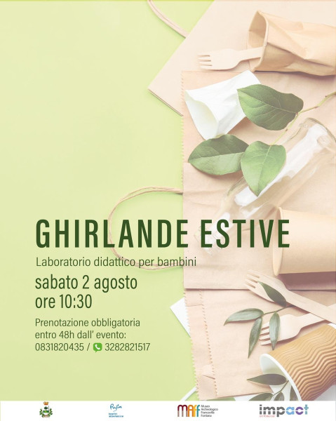Ghirlande estive - laboratorio per bambini