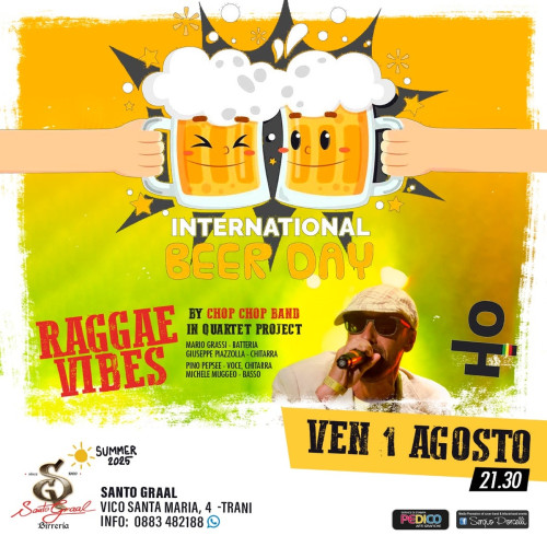 Intenational beer day - Raggae Vibes by Chop Chop band live a Trani
