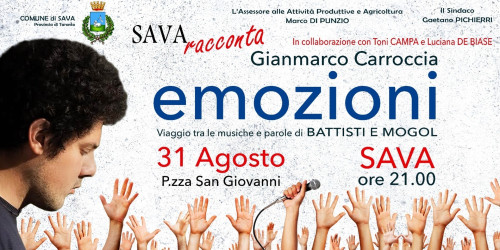 GIANMARCO CARROCCIA IN CONCERTO - MOGOL BATTISTI