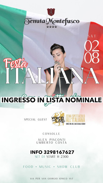 FESTA ITALIANA voice & live
