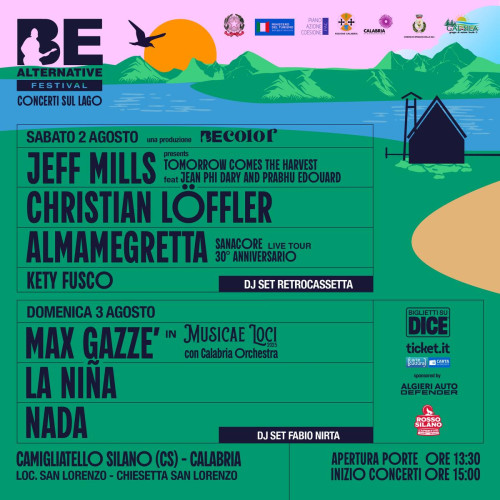 BE ALTERNATIVE FESTIVAL 2025 XVI edizione  Concerti sul Lago