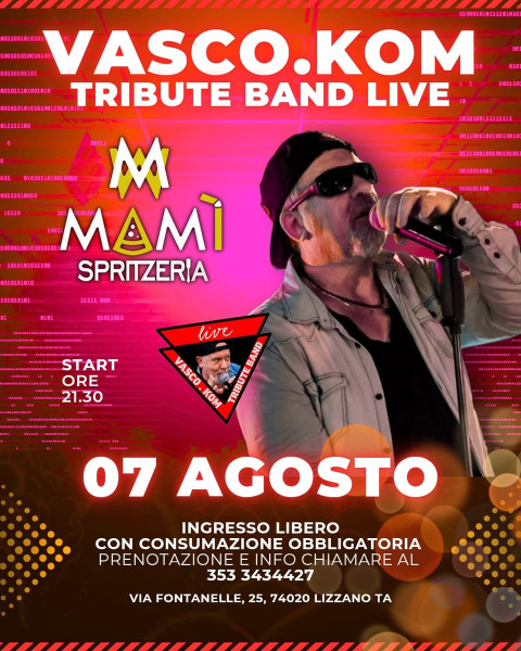 Vasco.Kom live al Mamì Spritzeria