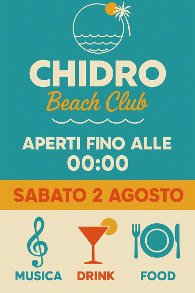 Drink & Vibes al Chidro