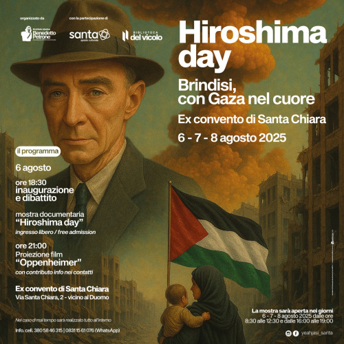 Hiroshima Day - Brindisi con Gaza nel cuore - mostra dibattito + film