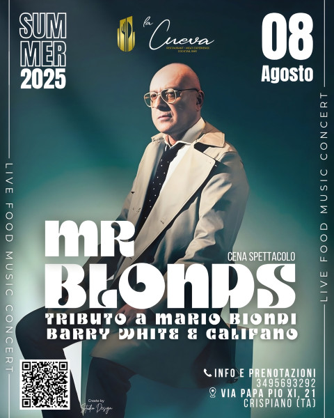 Mr. BLONDS  Tribute a Mario Biondi, Barry White e Franco Califano