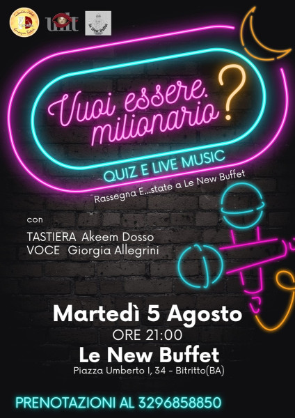 GIOCHI A QUIZ E LIVE MUSIC