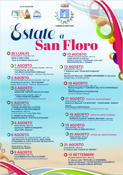 Estate a San Floro / il programma degli eventi