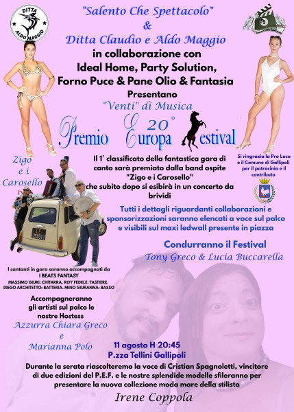 20° Premio Europa Festival