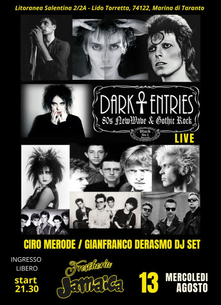Summer Parties 2025: Dark Entries live e Merode/Derasmo dj set