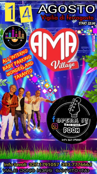 Cena ferragosto con concerto cover band Pooh