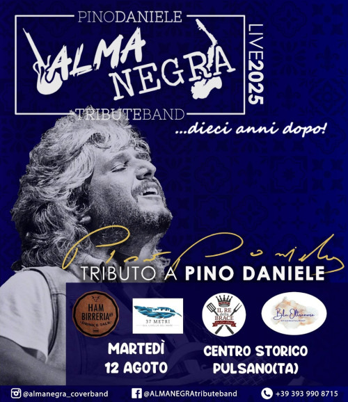 Almanegra Pino Daniele Tribute Band al CENTRO STORICO